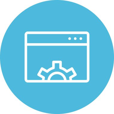 vektör Tarayıcı ayarı simgesi 