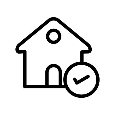 ev simgesi, vektör illüstrasyonu