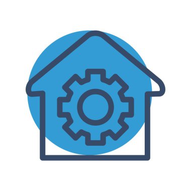 ev servisi simgesi, vektör illüstrasyonu