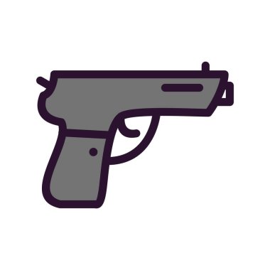 revolver simgesinin vektör illüstrasyonu