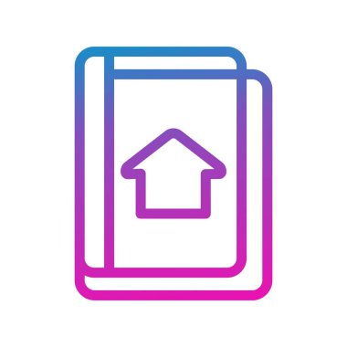 Ev simgesinin vektör illüstrasyonu