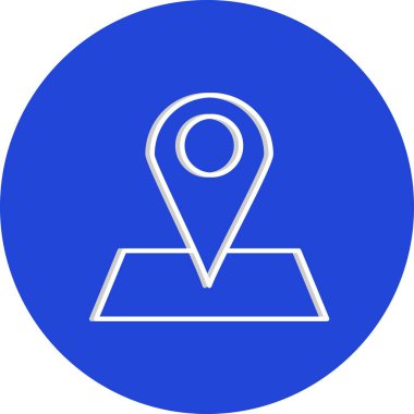 Harita işaretleyici simgesi. vektör illüstrasyonu