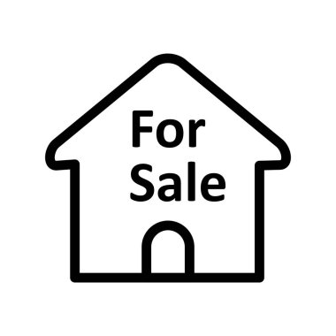 Beyaz arkaplanda vektör satışı simgesi