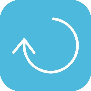 Beyaz arkaplanda yassı simgeyi yenile