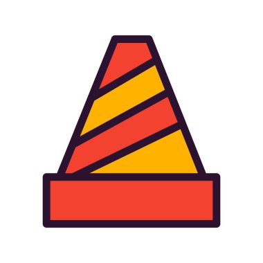 Yol simgesi vektör illüstrasyon grafik tasarımı