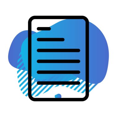 belge simgesi vektör illüstrasyonu