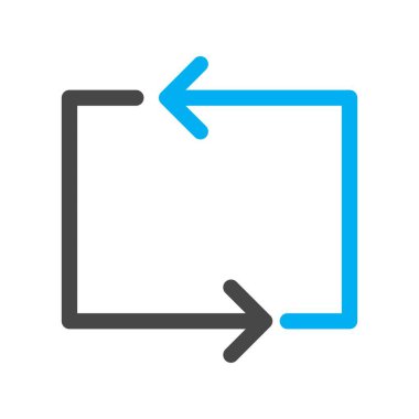 Beyaz arkaplanda yassı simgeyi yenile