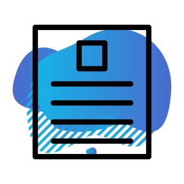 dosya biçimi simgesi. vektör illüstrasyonu