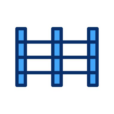 Tahta merdiven simgesi beyaz arka planda izole edilmiş. bıçkıhane ve kereste sembolü vektör çizimi.