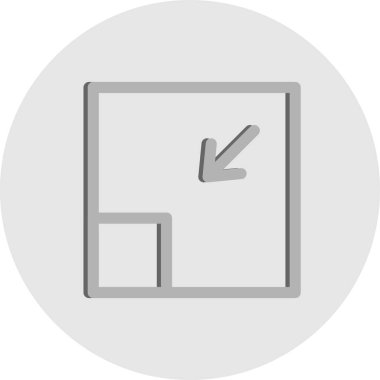 Beyaz arkaplan üzerindeki düz simgeyi büyüt