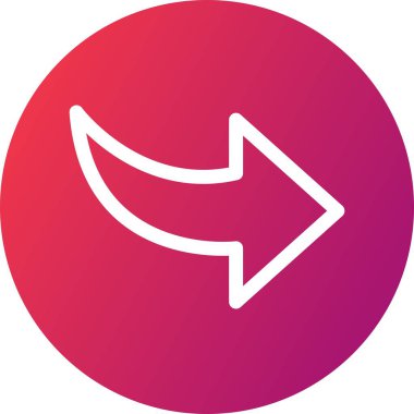 vektör Sağ yön simgesi 