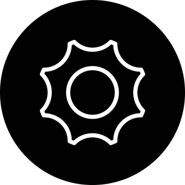 Beyaz arkaplanda düz simge ayarlanıyor