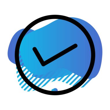 vektör Düz simgeyi kabul et