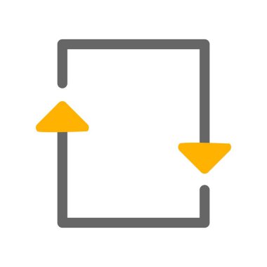 Beyaz arkaplanda yassı simgeyi yenile