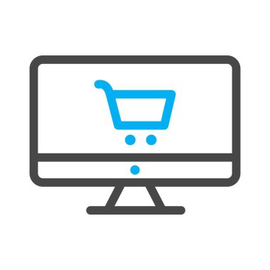 vektör çevrimiçi alışveriş simgesi 