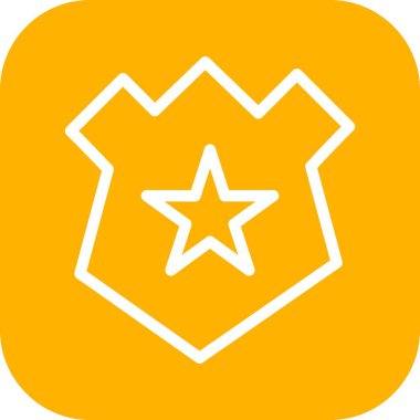 yıldız düz vektör simgesi