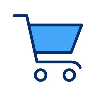 vektör arabası alışveriş simgesi 