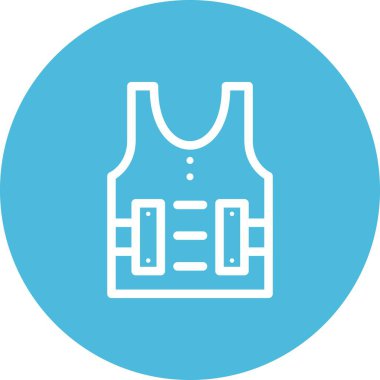 Vektör Kurşun geçirmez düz simge