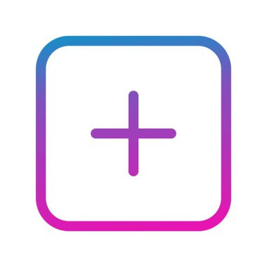 Beyaz arkaplana düz simge ekle