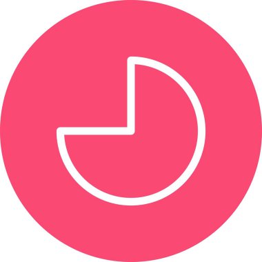 Beyaz arkaplan üzerindeki Graph düz simgesi