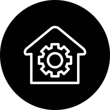 Ev simgesi vektör illüstrasyonu