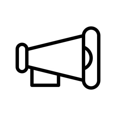 megafon çizgi vektör simgesi