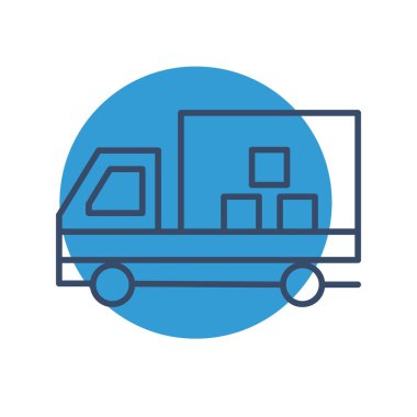 Vektör Taşıma Kamyonu simgesi 