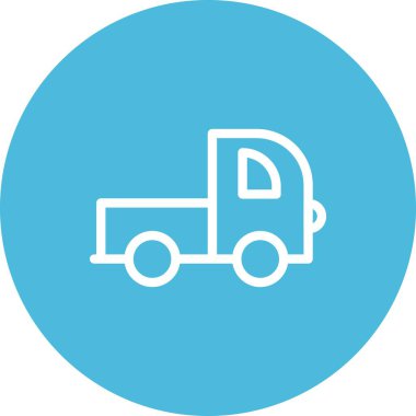 Kamyon vektör simgesi. Teslimat. nakliye sembolü