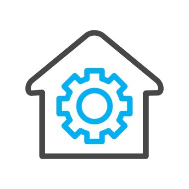 ev onarım simgesi, vektör çizimi