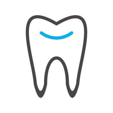 Diş ikonu. Diş bakımı sembolü. vektör illüstrasyonu