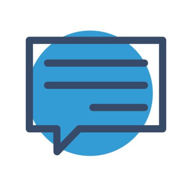 Beyaz arkaplan üzerindeki vektör e- posta düz simgesi