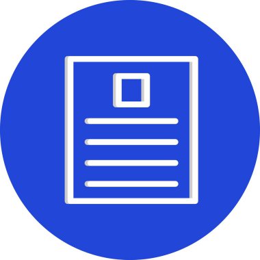 belge simgesi vektör illüstrasyonu