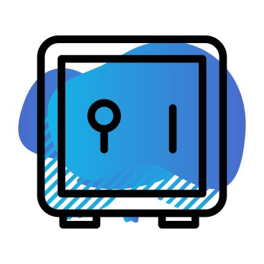 Güvenlik sistemi vektör simgesi