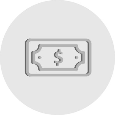 vektör dolar not simgesi 