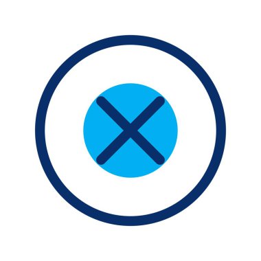 Beyaz arkaplanda düz vektör bloğu simgesi