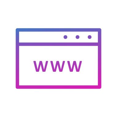  Beyaz arkaplanda vektör web düz simgesi