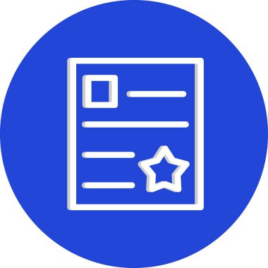 belge simgesi vektör illüstrasyonu