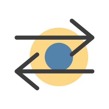 vektör Sol Sağ Yönlendirme simgesi 