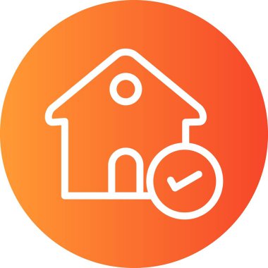 Ev simgesinin vektör illüstrasyonu