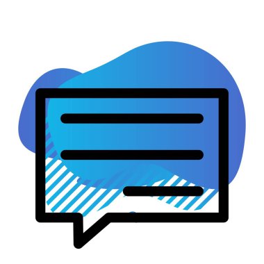 Vektör E- posta düz simgesi