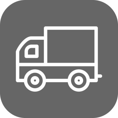 vektör arabası teslim simgesi 