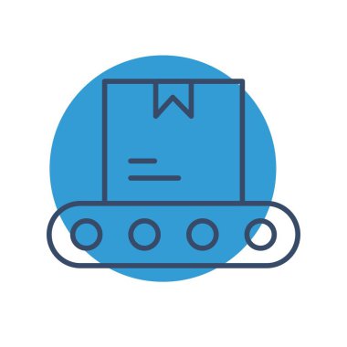 Düz stil robot simgesi beyaz arkaplanda izole edildi. vektör illüstrasyonu