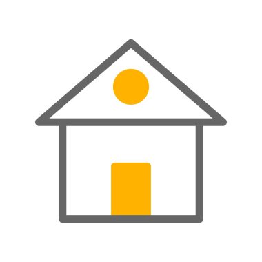 ev simgesi, vektör illüstrasyonu