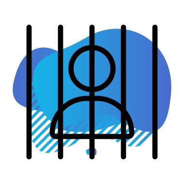 Bir basketbolun mavi ve siyah ikonunun vektör çizimi