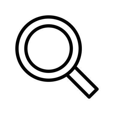 Büyütme cam simgesi vektör illüstrasyonu