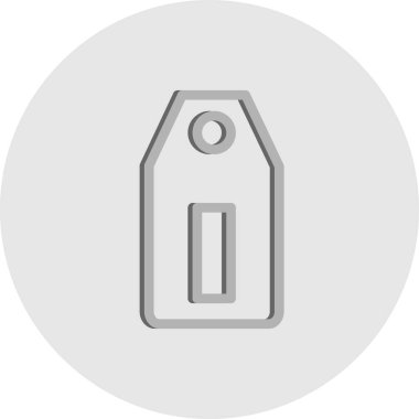 etiket işareti vektör simgesi.