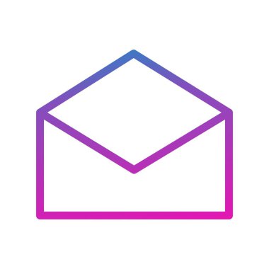 Beyaz arkaplanda vektör mesajı düz simgesi