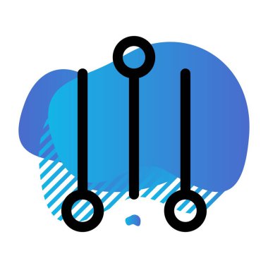 vektör dengeli düz simge