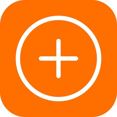 Beyaz arkaplana düz simge ekle