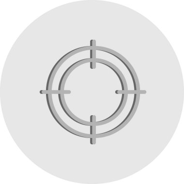 hedef vektör simgesi. Çapraz ışık. yakınlaştırma sembolü